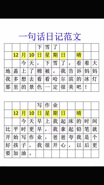 30字日记：一天的缩影