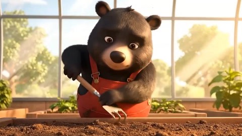 今天我遇见了一只小熊！