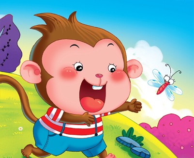 小猴在公园的下午？