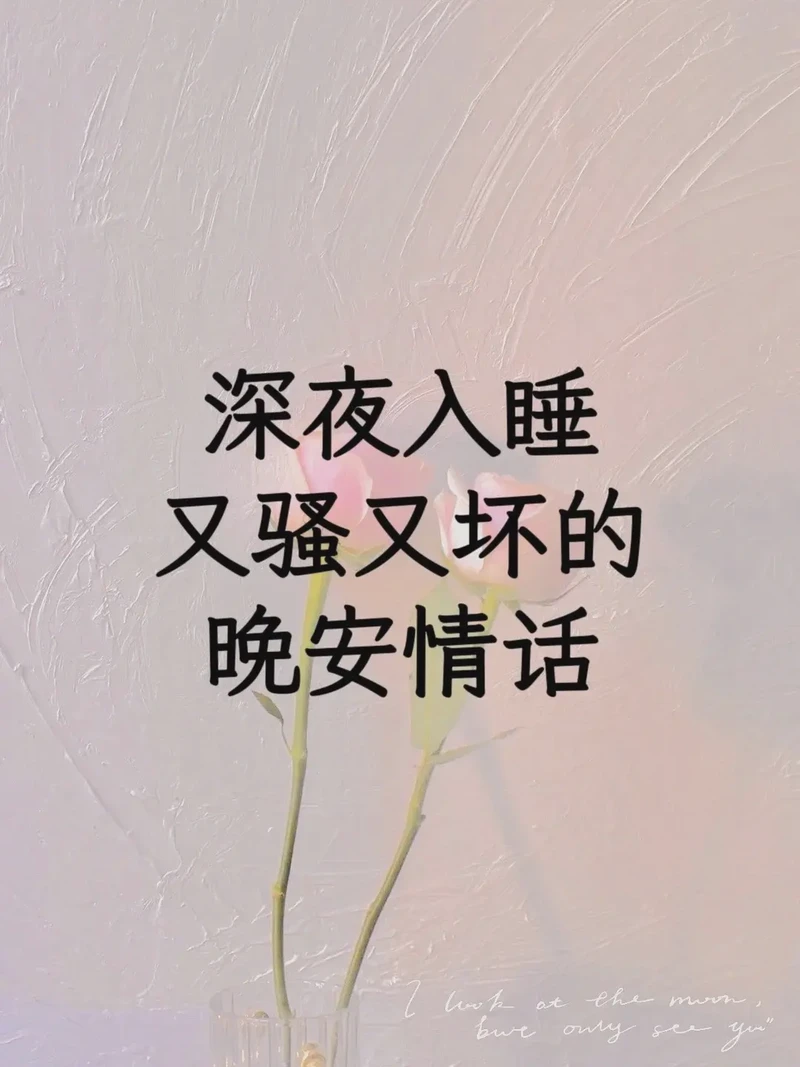 月下情话，夜色温柔…