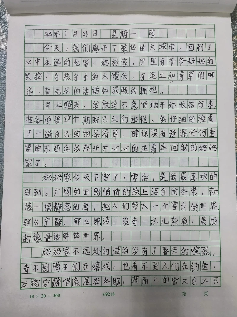 今天，我记录了200字的日记…