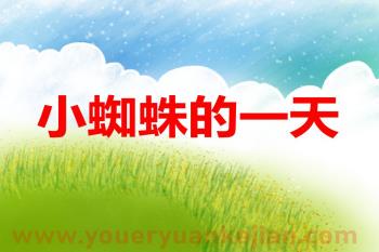 蛛蛛的奇妙日记·今天我织了一张新网