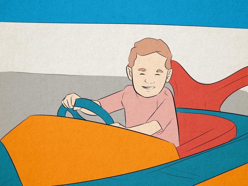 今天捡树叶真开心…