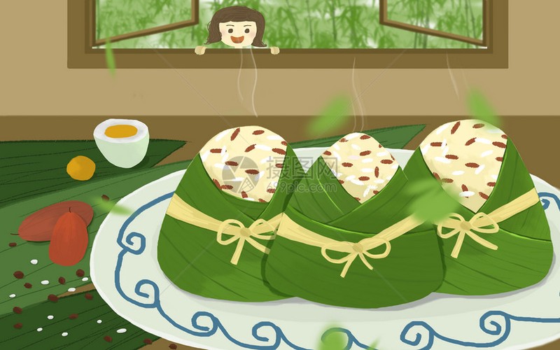 端午节吃粽子的快乐时光…