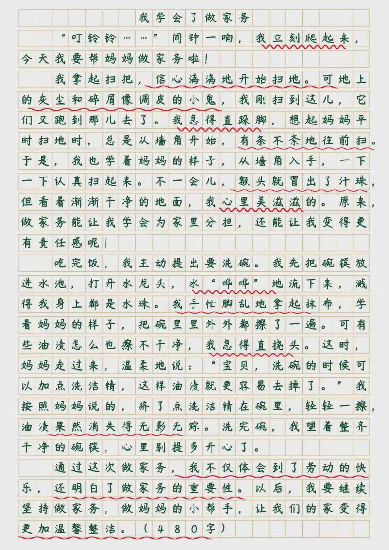 今天，我是家里的“小能手”…