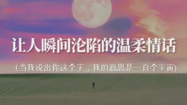 情话诗句浪漫：用诗句编织的浪漫情话大全