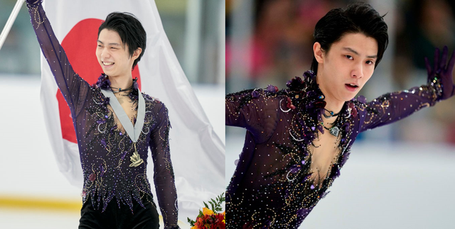 冰上摔了三次，终于学会了平衡…