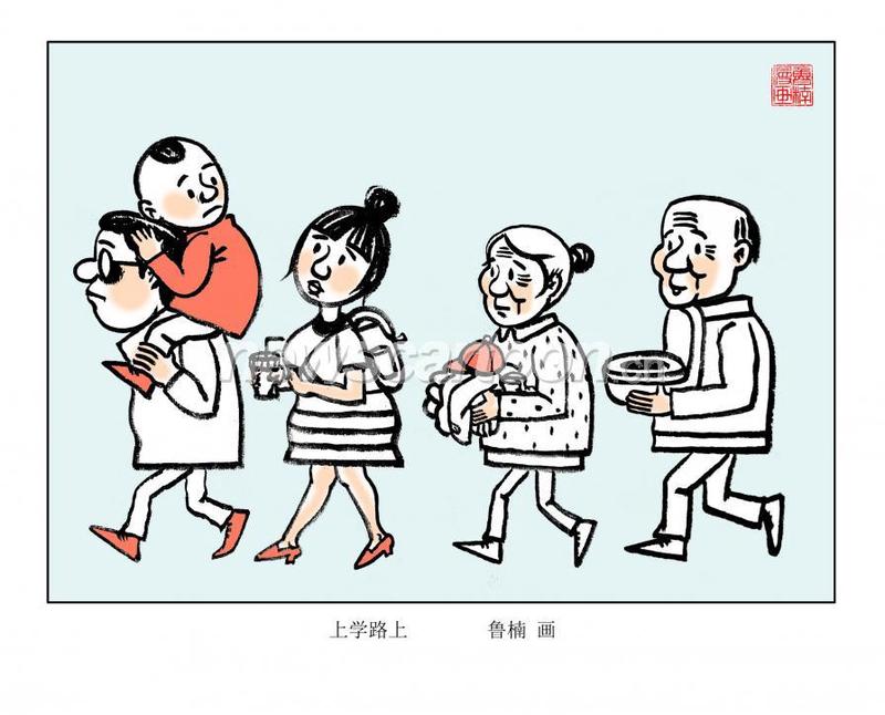 清晨的铃声和书包的重量…