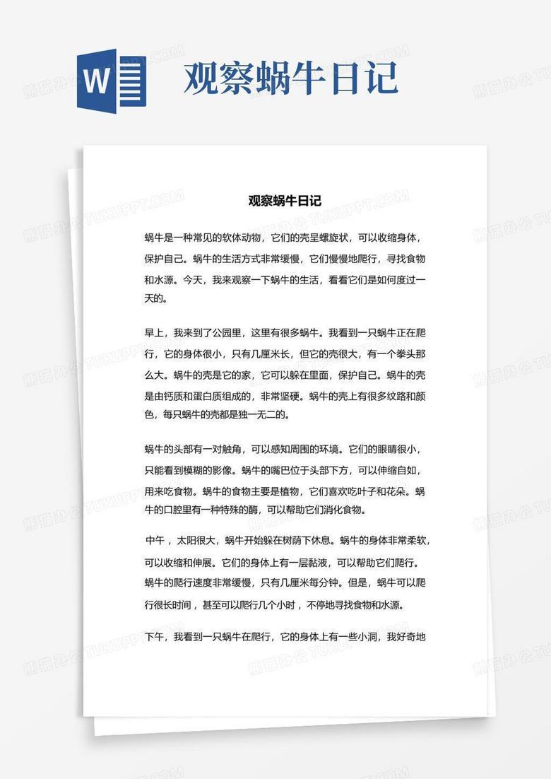 小小蜗牛,大大世界? 小小蜗牛,大大世界?