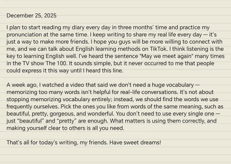 学英语的日常小确幸