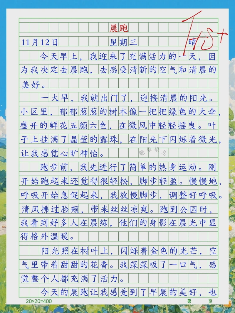 被汗水浇灌的清晨？