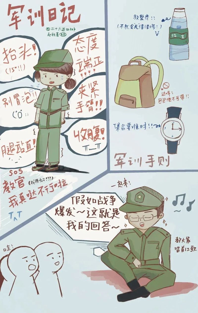 汗水与欢笑的交响曲·我的军训初体验