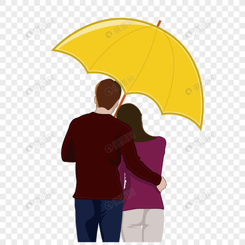 伞下，爱意绵绵！