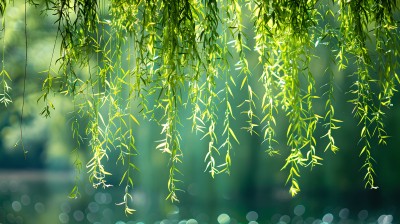 春风轻拂，绿意盎然·春天的柳树日记