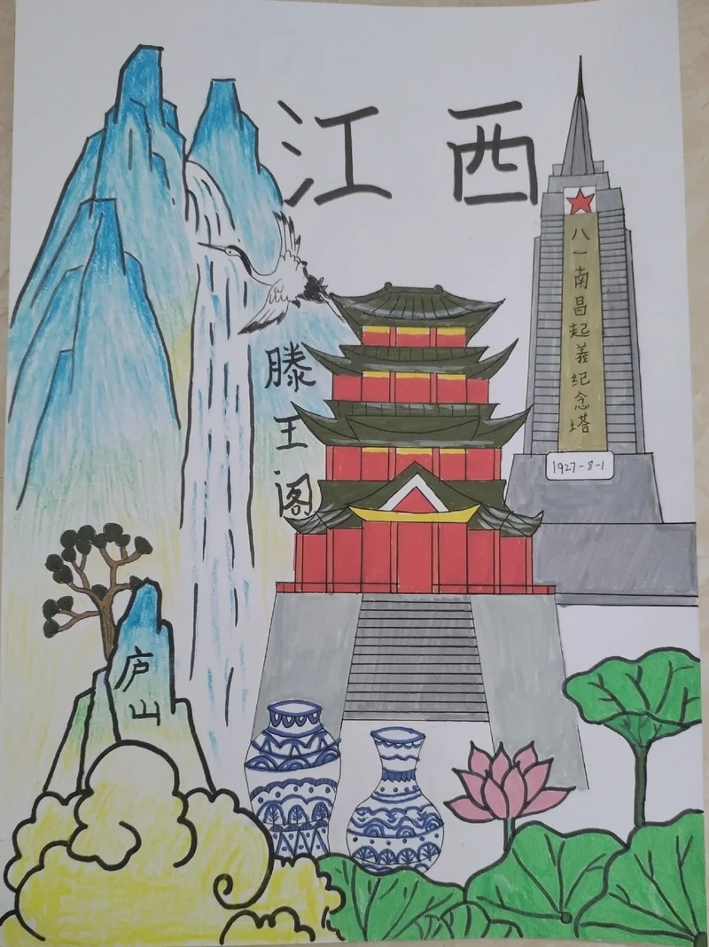 记忆中的色彩·家乡日记画画的点滴