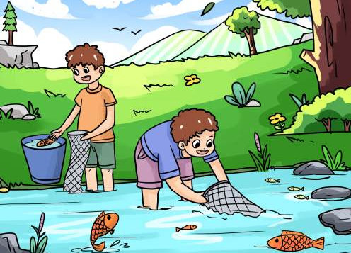 河边的奇妙时光…