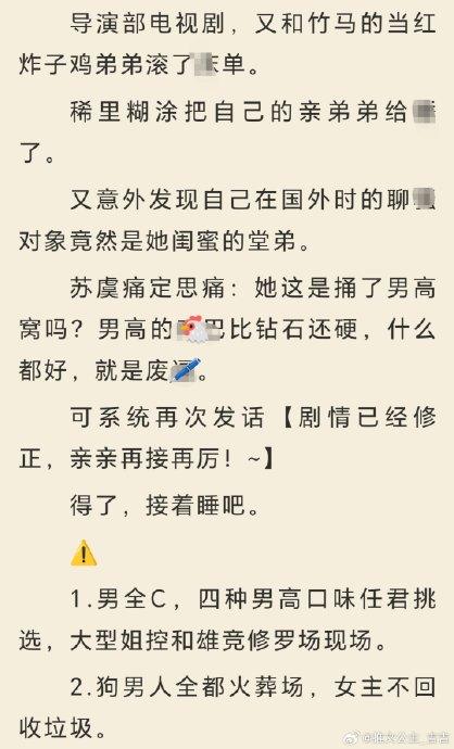 小说里男二女二的爱恨情仇？