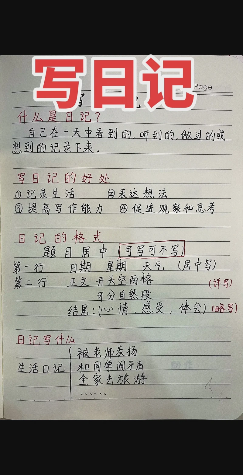 作文本日记格式的奇妙之旅 作文本日记格式的奇妙之旅