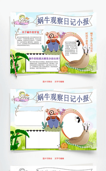 观察小蜗牛的日记 观察小蜗牛的日记