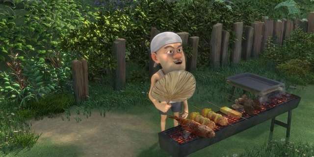 烤串摊前的黄昏? 烤串摊前的黄昏?