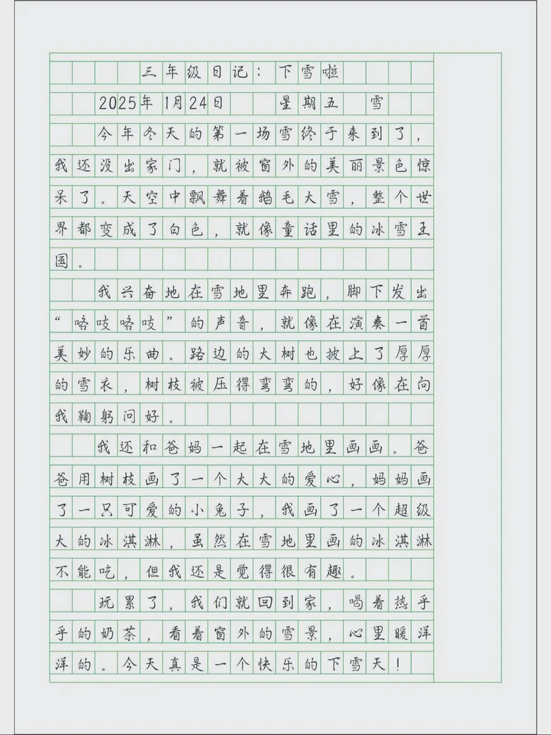 雪中漫步的奇妙瞬间？